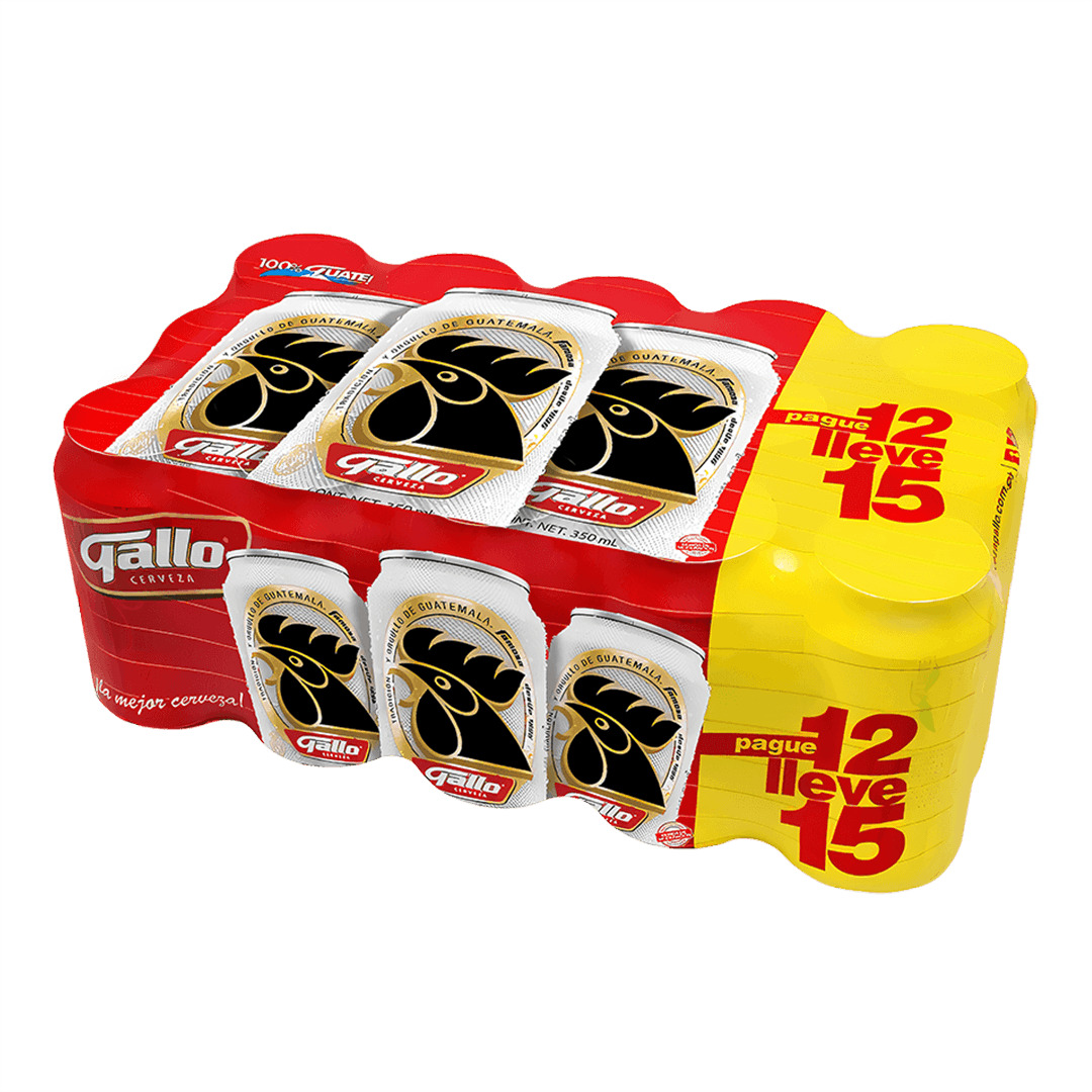 Cerveza Gallo Lata 15 Pack 
